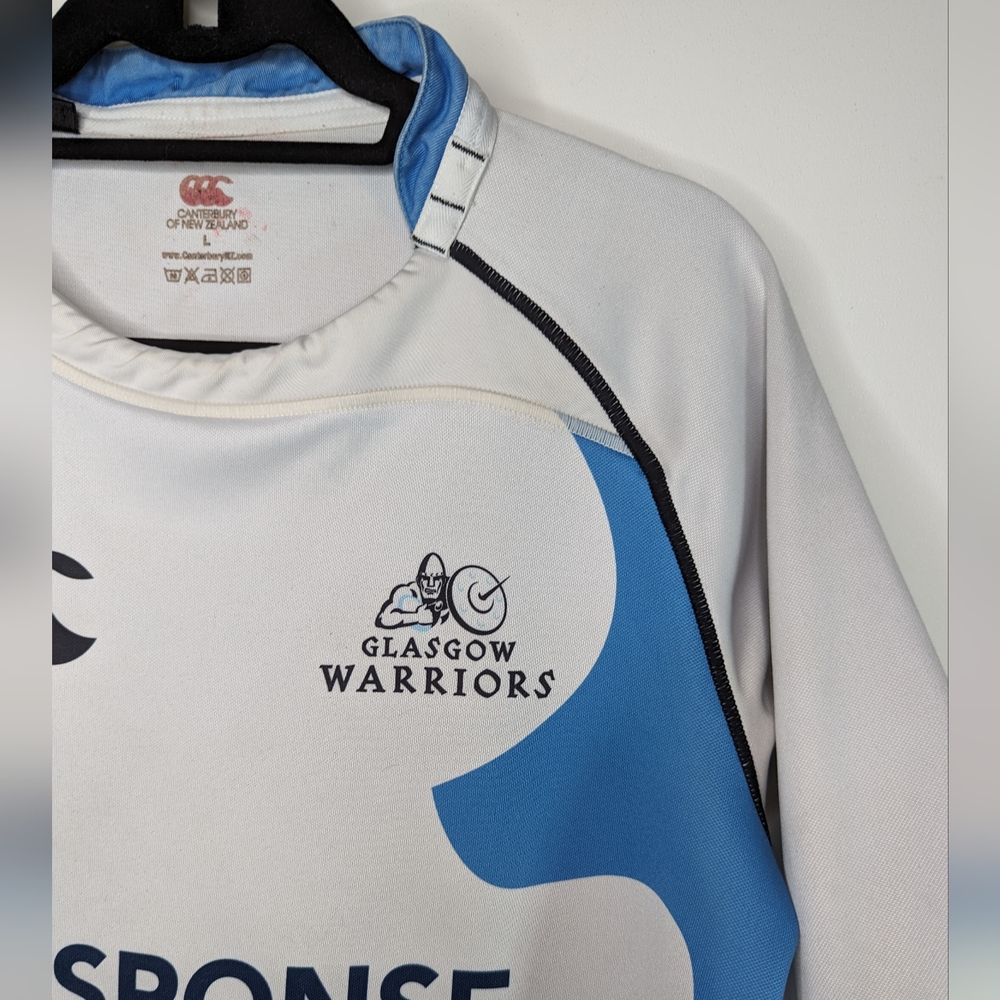 Official Canterbury Glasgow Warriors Away Pro-fit Rugby Jersey from the 2009/10 - Picture 2 of 15